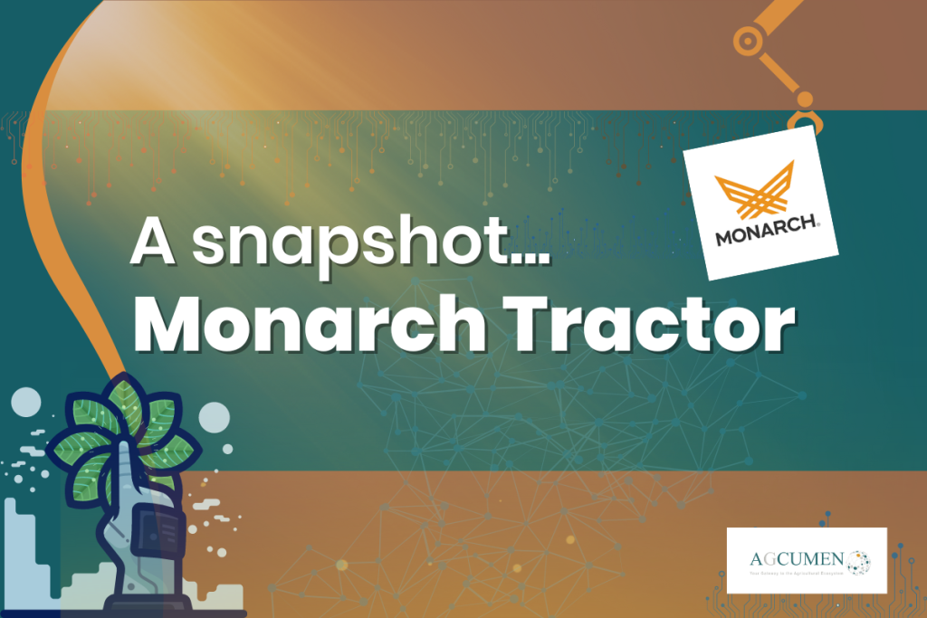 a snapshot monarch tractor