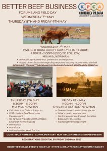 BBB Forum and Field Day May 25 Document A4 2