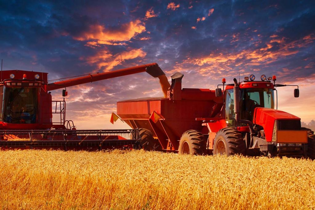 harvester red sunset farm table